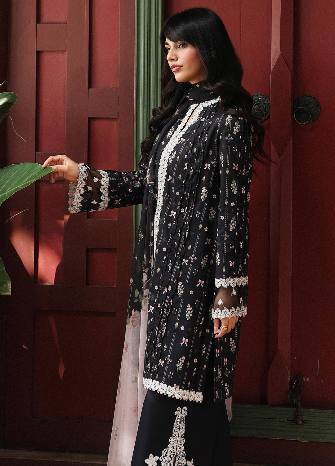 Q Prints by Qalamkar Unstitched Lawn Printed 3 Piece Suit QLK26QP Farah - Summer Collection