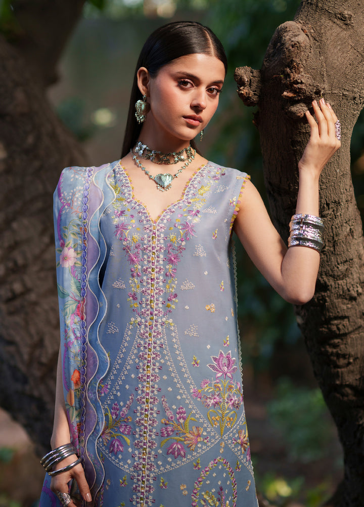 Heritage Dore by Bin Ilyas Unstitched Embroidered Lawn 3 Piece Suit BI26UHD 17-2A - Summer Collection