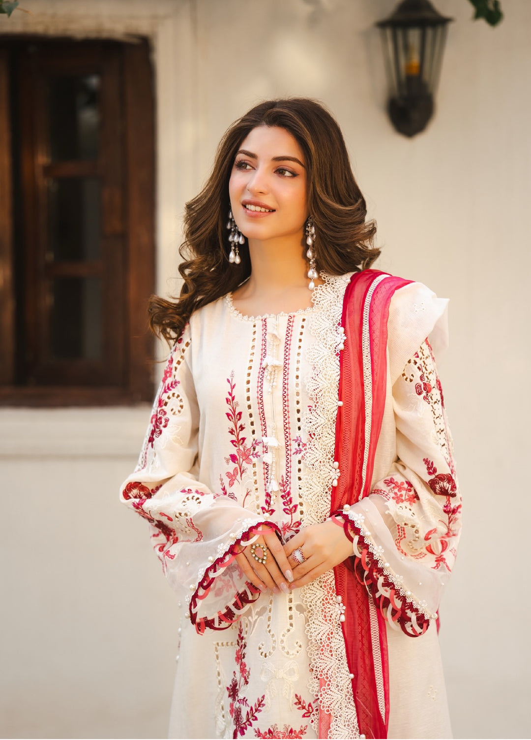 Maria B Unstitched Embroidered Luxury Lawn 3 Piece Suit MB26UEL 9A - Eid Collection