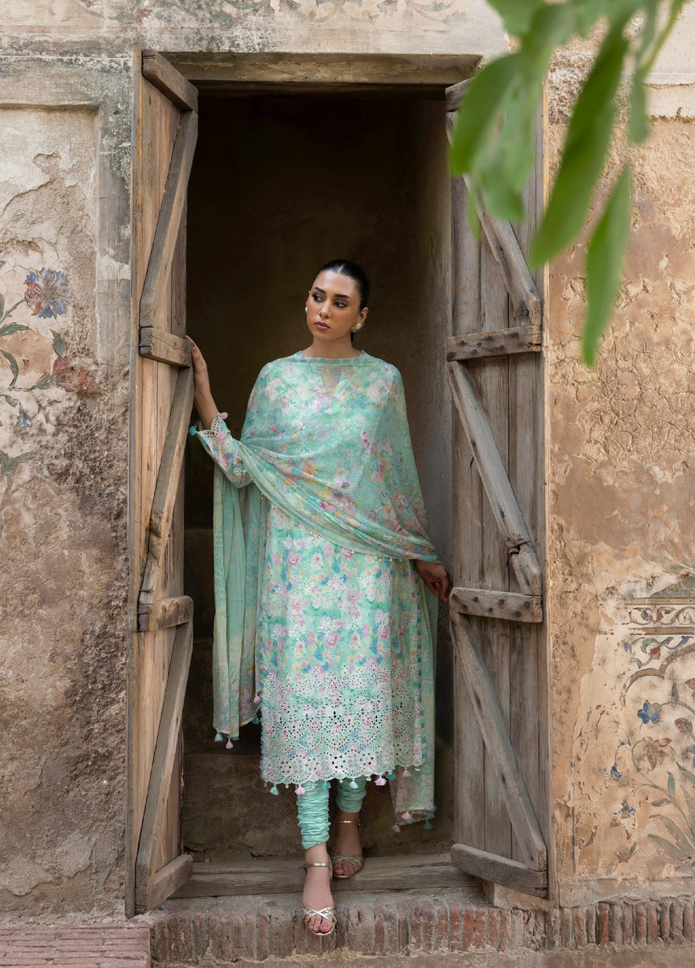 The Flora by Gul Ahmed Unstitched Embroidered Lawn 3 Piece Suit GA26ULF BM62064 - Casual Collection