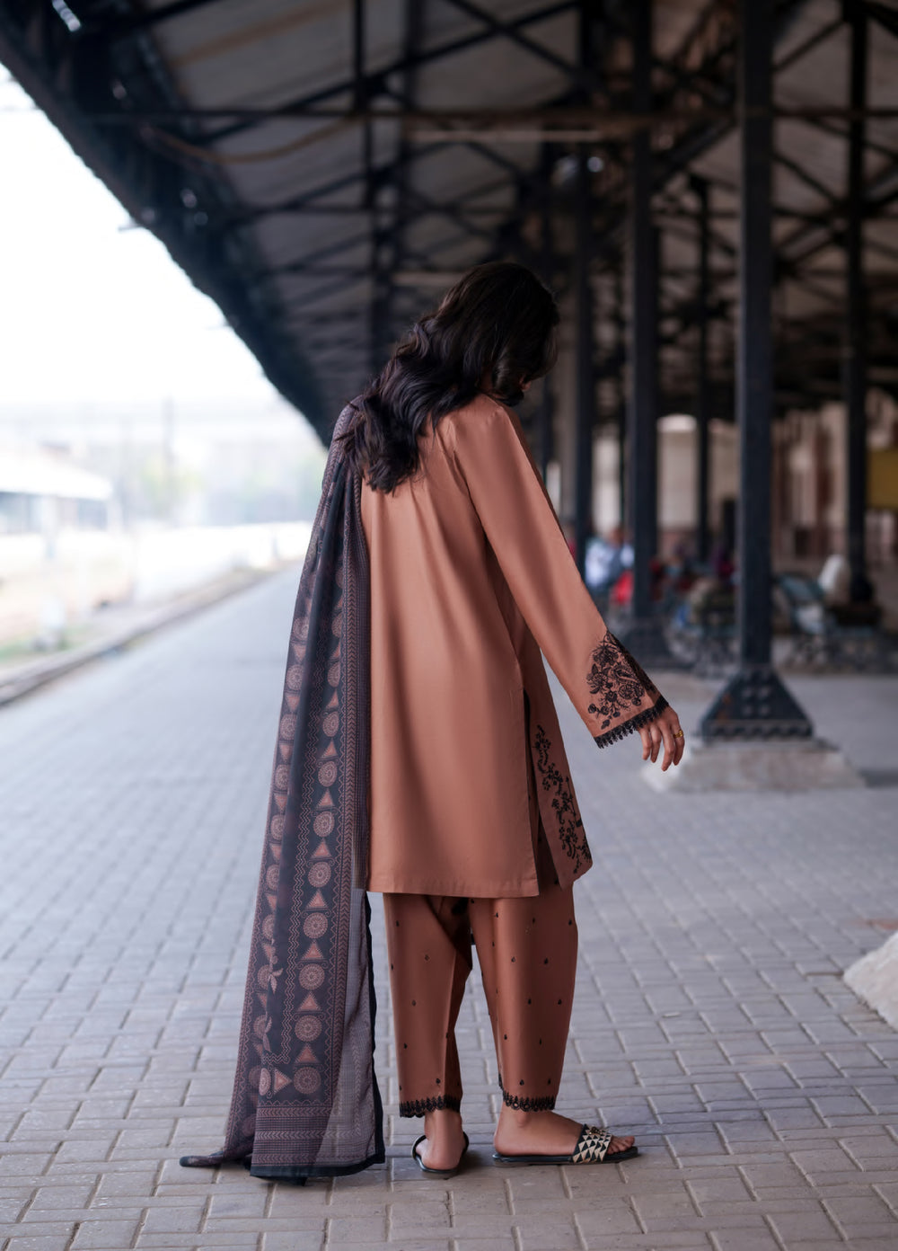 Safarnama by Casuallite RTW Embroidered Cotton Lawn 3 Piece CL26PSCL Ciara Earth - Eid Collection
