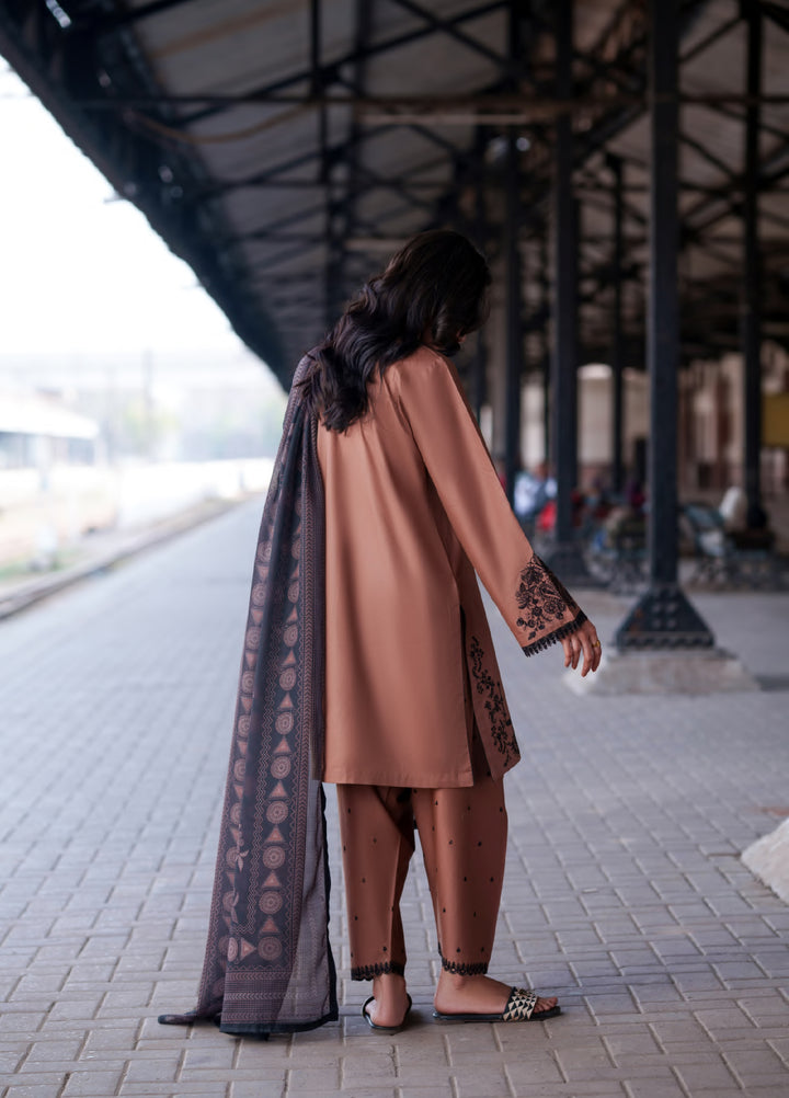 Safarnama by Casuallite RTW Embroidered Cotton Lawn 3 Piece CL26PSCL Ciara Earth - Eid Collection