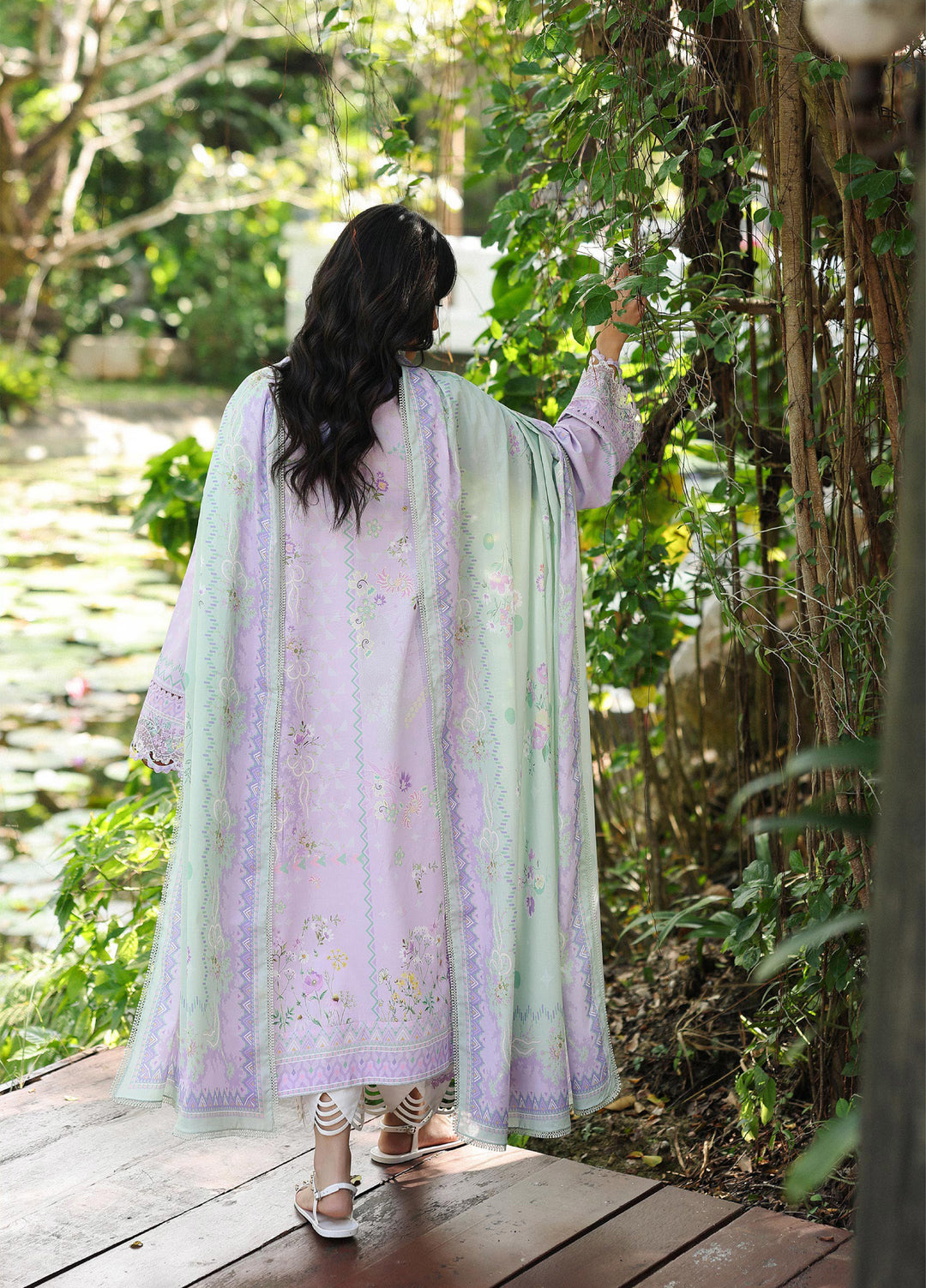 Q Prints by Qalamkar Unstitched Lawn Printed 3 Piece Suit QLK26QP Fiona - Summer Collection