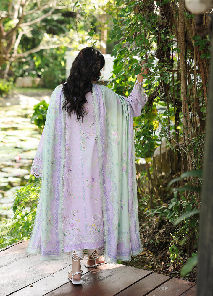 Q Prints by Qalamkar Unstitched Lawn Printed 3 Piece Suit QLK26QP Fiona - Summer Collection