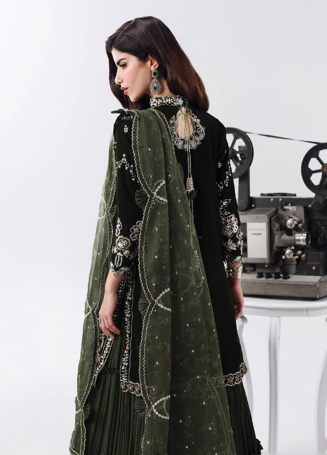 Lamore by Sardinia Unstitched Luxury Hand Work Velvet 3 peice SRD25LH D-4 Velvet Dream - Formals Collection