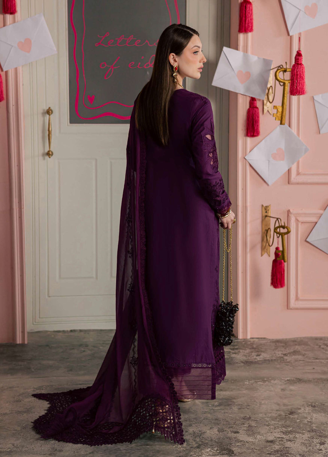 Feya by Nureh Unstitched Embroidered Lawn 3 Piece Suit NU26UFEL FE-15 - Eid Collection