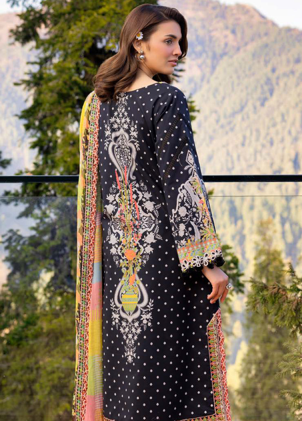 Rang e Bahar by Charizma Unstitched Embroidered Lawn 3 Piece Suit CHR26ULR CRB6-15 - Summer Collection