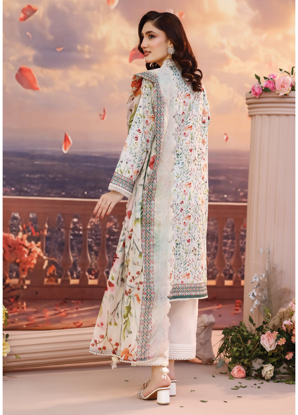Salina by Regalia Textile Unstitched Cutwork Embroidered Lawn 3 Piece Suit RG26USCL D-2 - Summer Collection