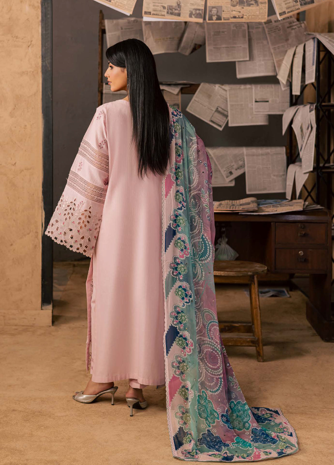 Bazar by Nureh Unstitched Embroidered Chikankari Lawn 3 Piece Suit NU26UBL NE-241 - Festive Collection