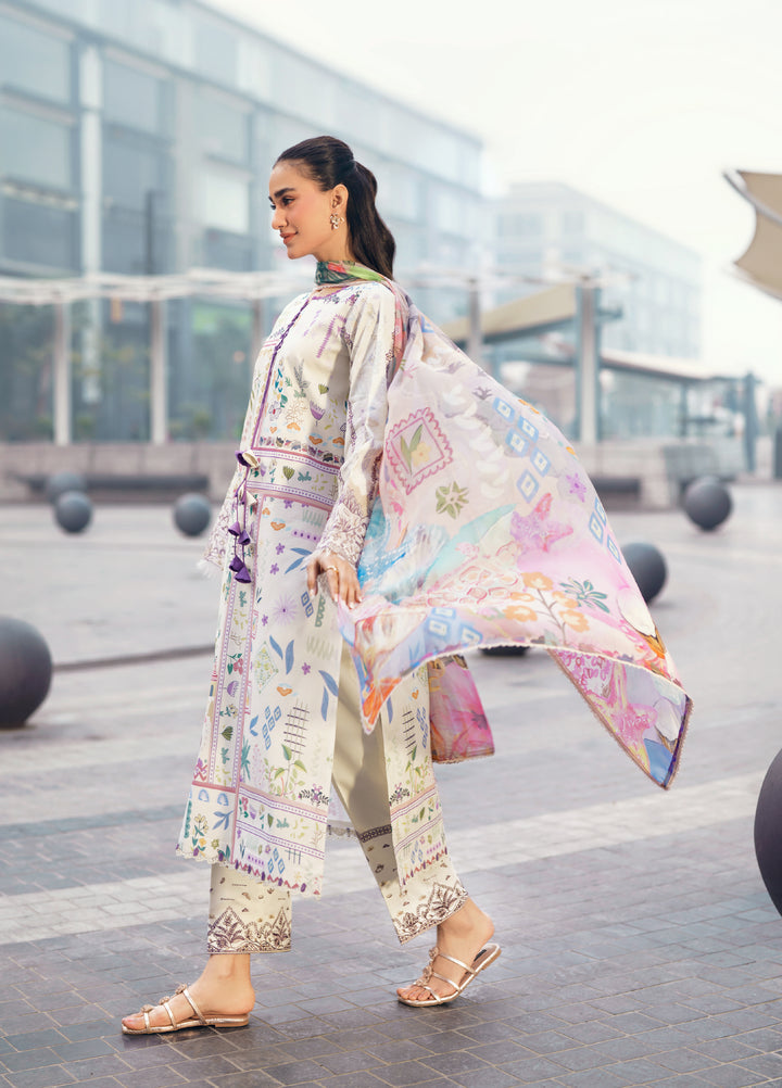 Zync by Florent Unstitched Embroidered Lawn 3 Piece Suit FL26ZU FZ-9A - Summer Collection