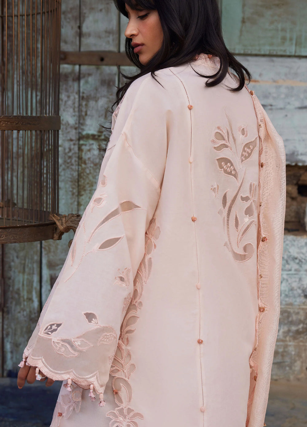 Meili by Zaha Unstitched Embroidered Lawn 3 Piece Suit ZK26UML ZL26-14A - Festive Collection