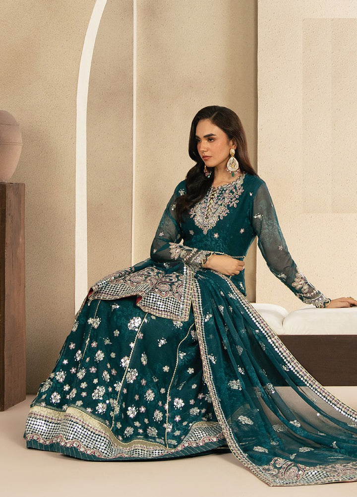 Neoma by Xenia Formals Unstitched Embroidered Chiffon 3 Piece Suit XE26UNF Tiva 02 - Festive Collection