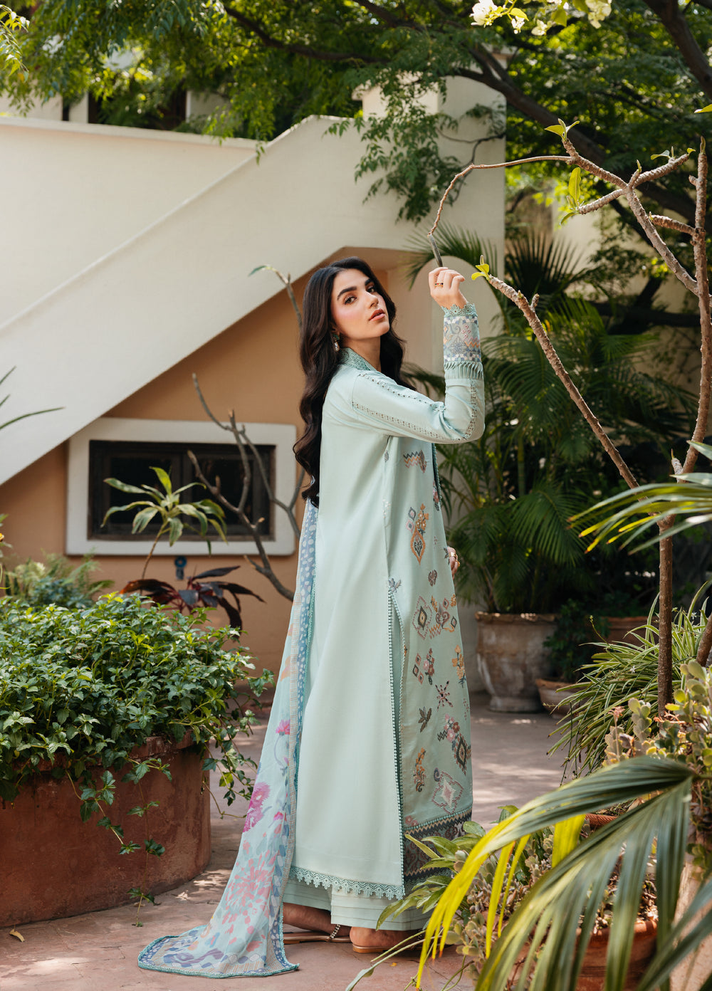Zync by Florent Unstitched Embroidered Lawn 3 Piece Suit FL26ULZ FZ-3A - Lawn Collection