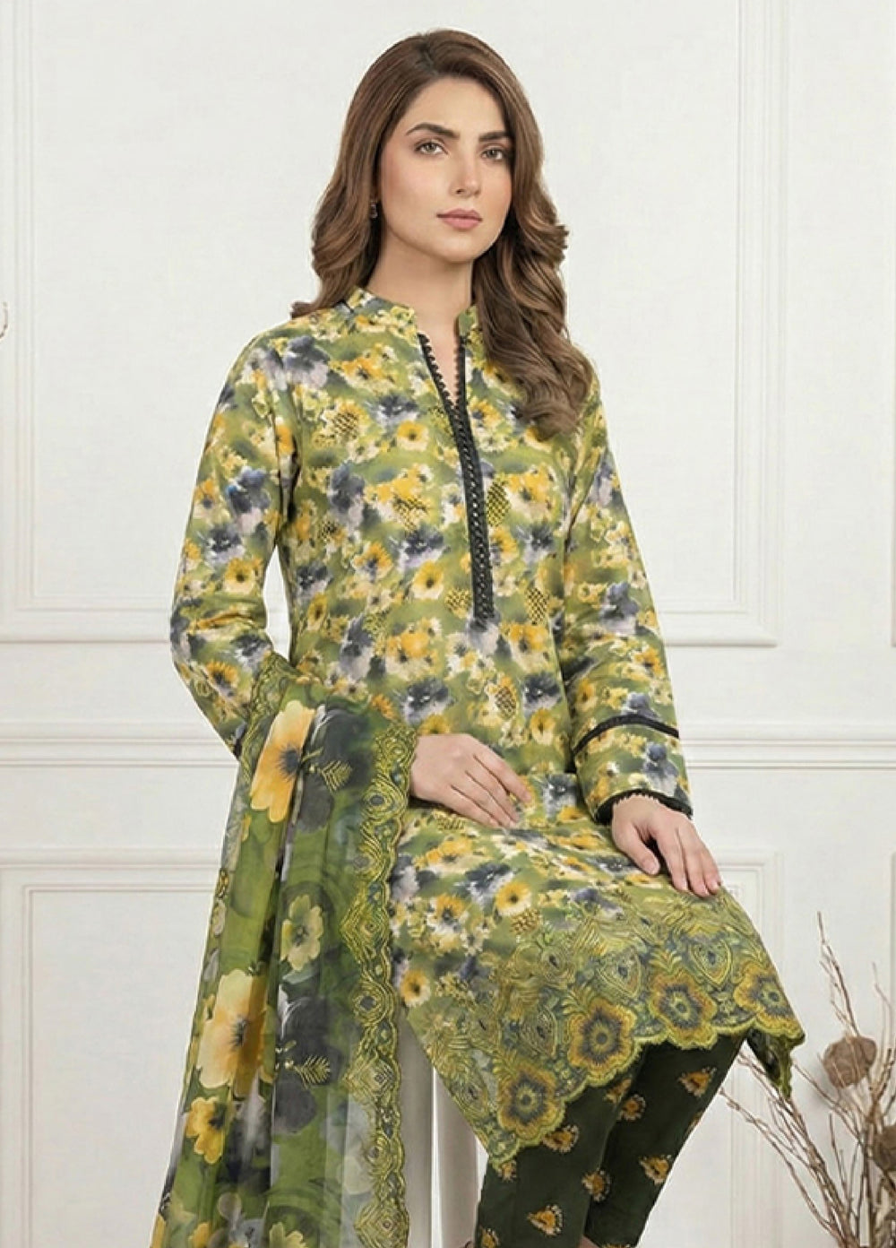 Anmol by Ishq e Rang RTW Embroidered Lawn 3 Piece Suit IR26RA Opal AA-3 - Casual Collection