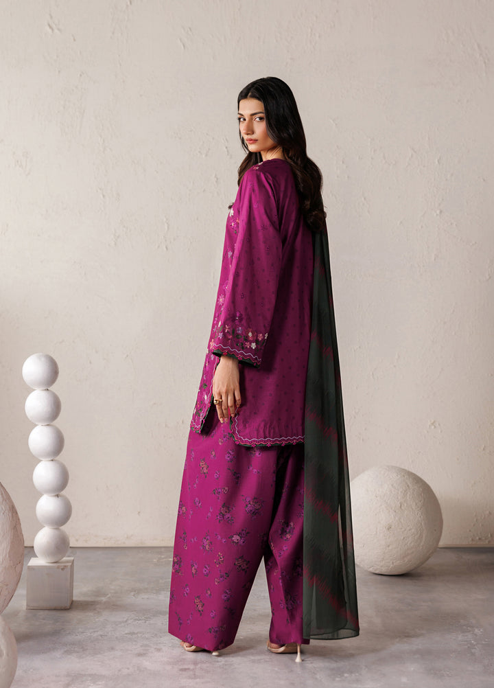 Iznik Unstitched Embroidered Lawn 3 Piece Suit IZ26ULF IBE-01 - Festive Collection