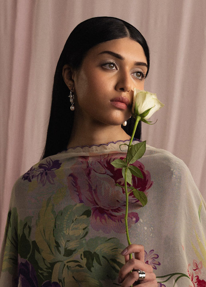 Satori by Zara Shahjahan Unstitched Embroidered Lawn 3 Piece Suit ZS26USL D-2 SUMIRE - Summer Collection