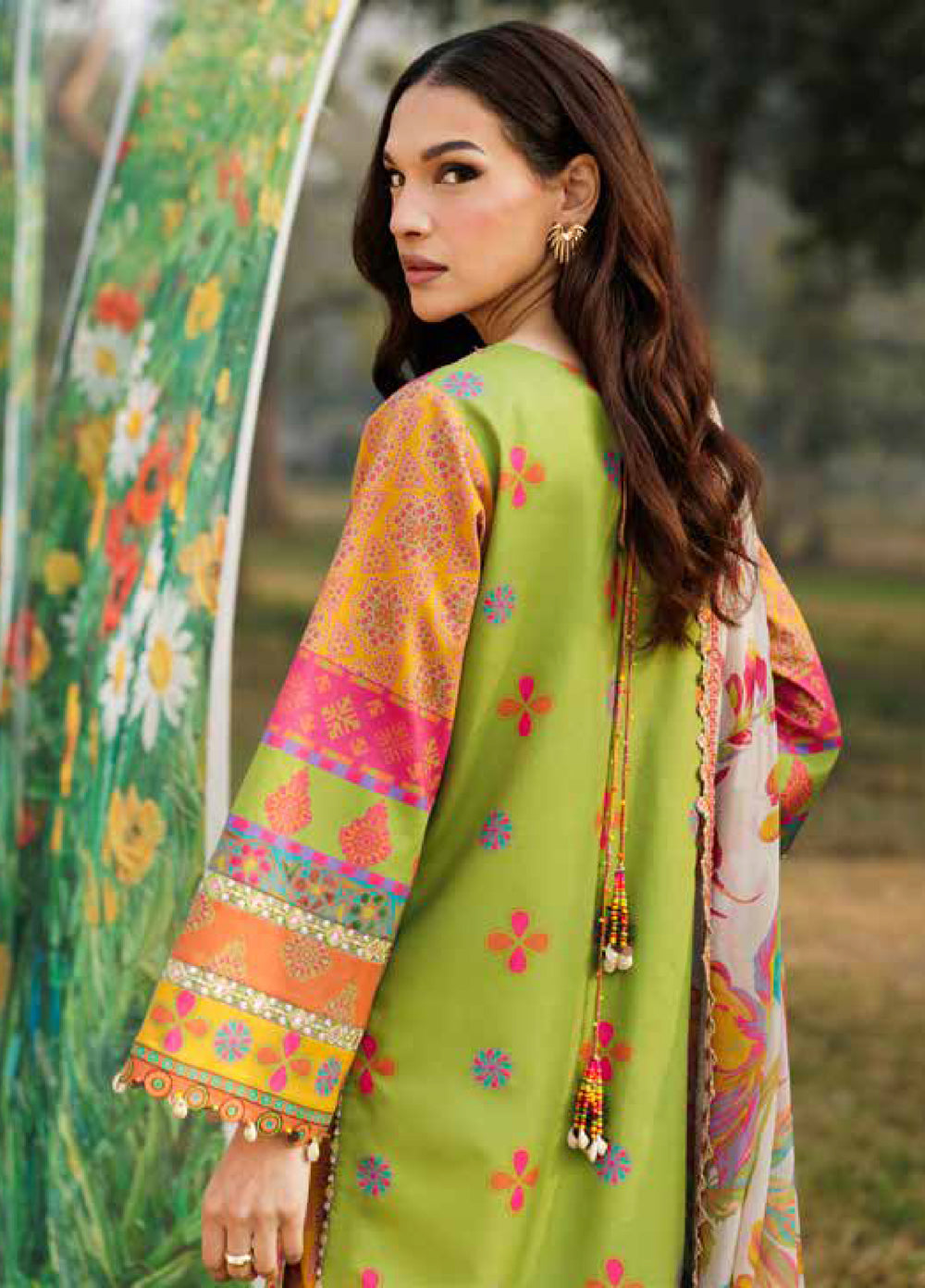 Combination by Charizma Unstitched Embroidered Lawn 3 Piece Suit CHR26UCL CC6-12 - Summer Collection