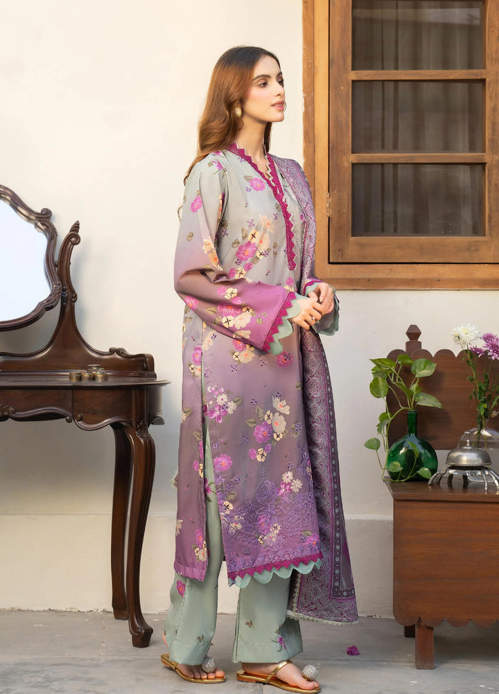 Mah e Noor Intermix by Panache 3 Piece Khaddar Lilac Mist - Winter Collection