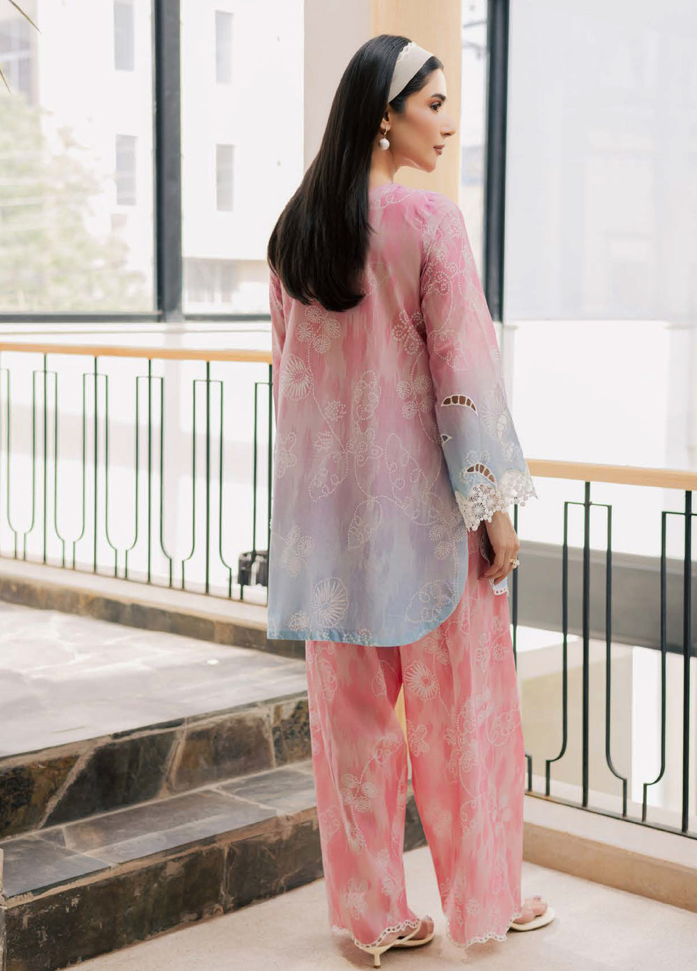 Ballerina by Nureh Unstitched Chikankari Embroidered Lawn 2 Piece Suit NU26UBCL NU2-203 - Summer Collection