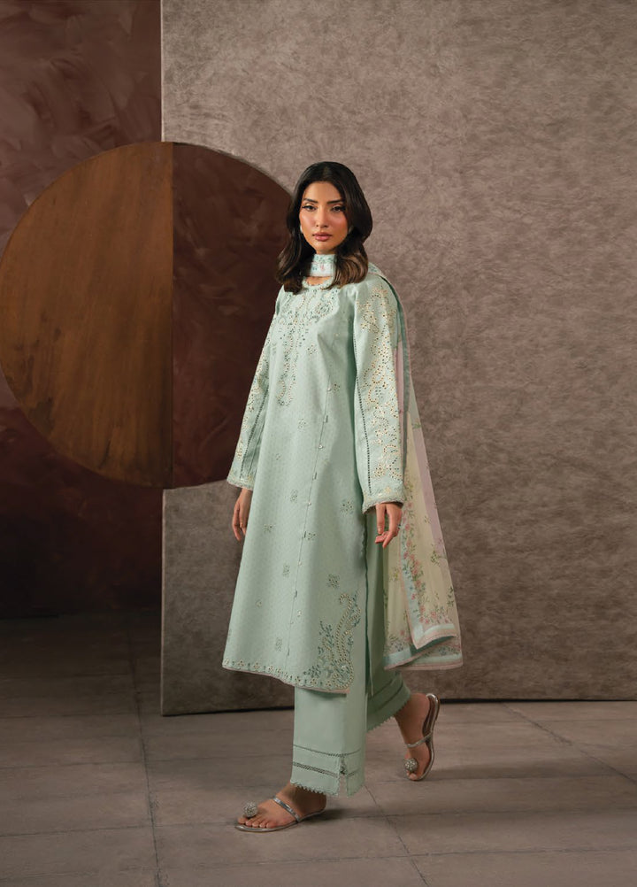Seran Unstitched Embroidered Lawn 3 Piece Suit SN26ULLE Selise D-01 - Eid Collection