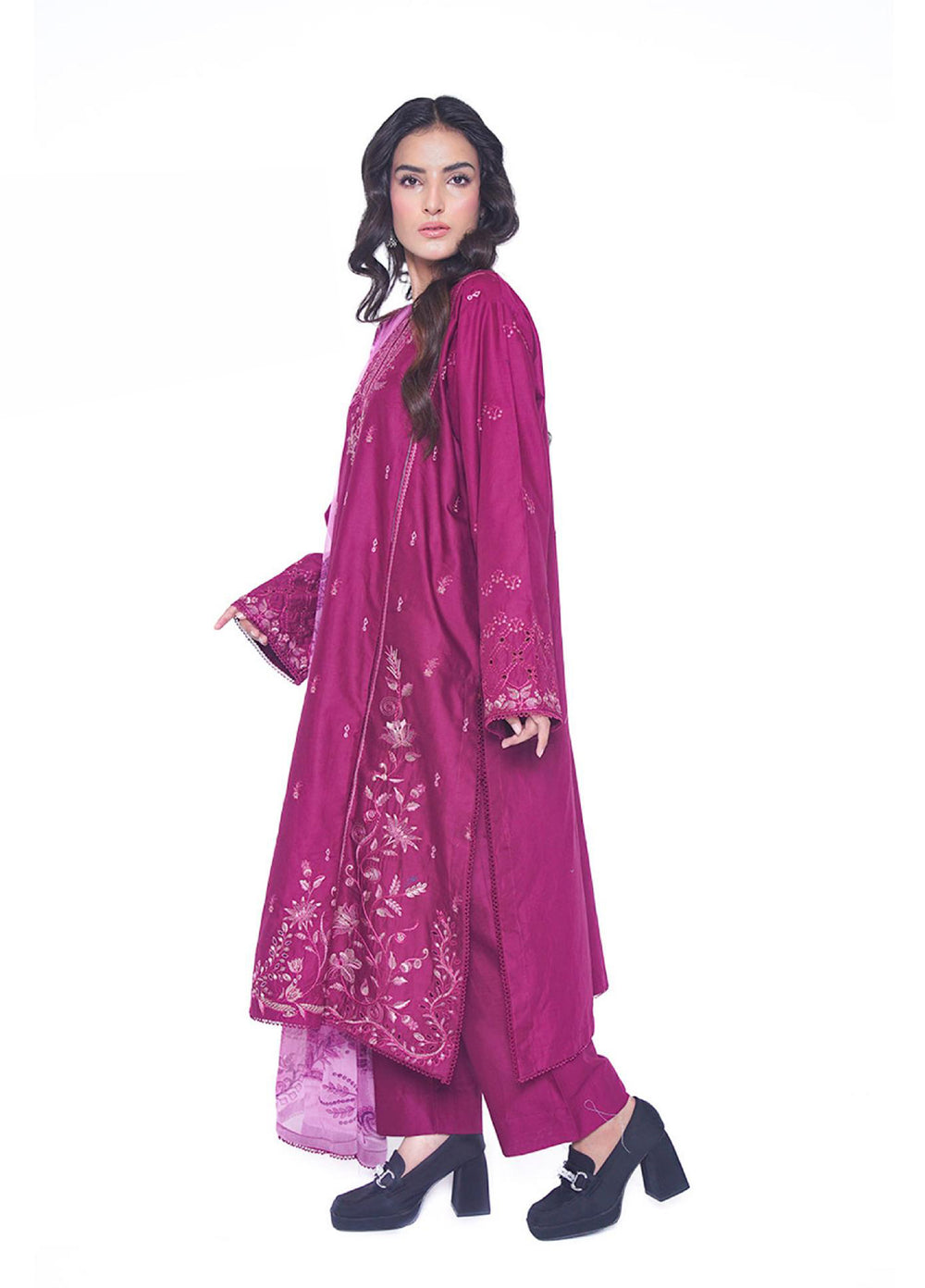 Ileen by naba bilal Unstitched Embroidered Lawn 3 Piece Suit IN26UEL Aira - Casual Collection