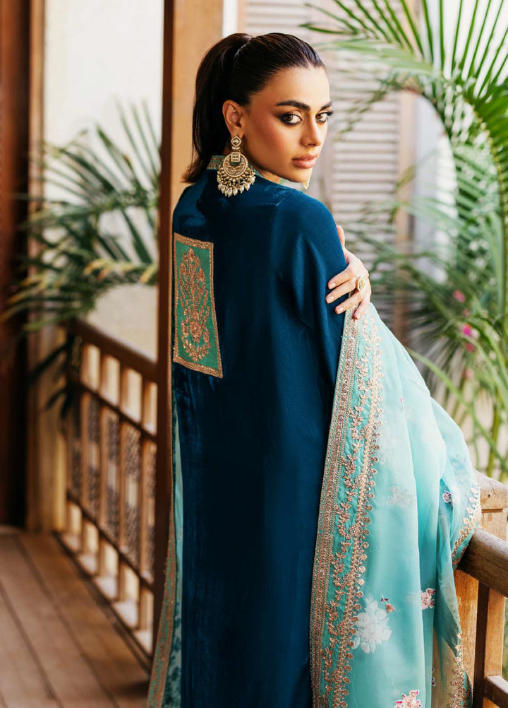 Zainab Chottani Unstitched Velvet Embroidered 3 Piece ZC25UV Elsa - Festive Collection