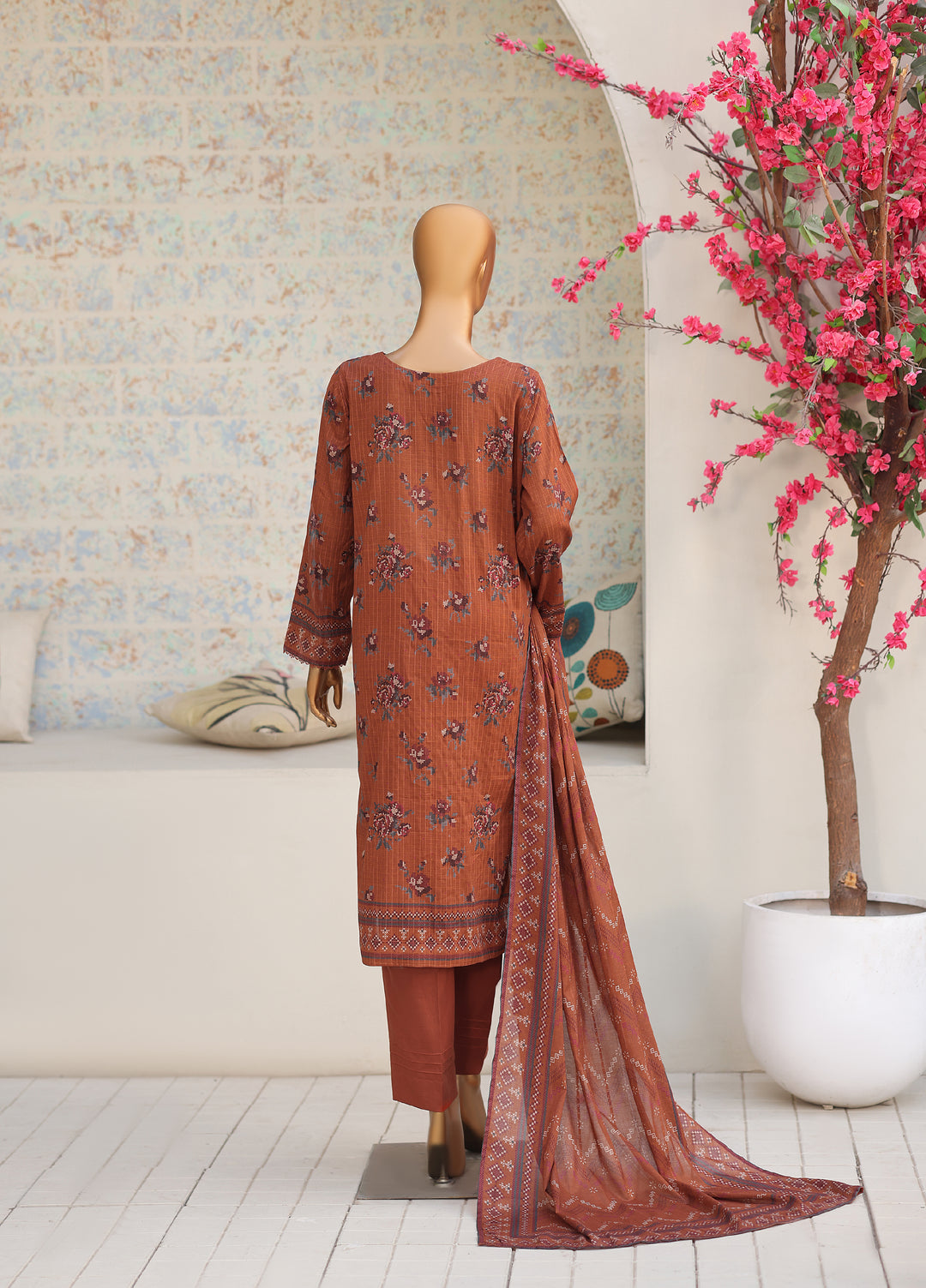 Nayab by HZ Textiles Unstitched Printed Cotton Lawn 3 Piece Suit HZ28UN NPC-08 - Casual Collection