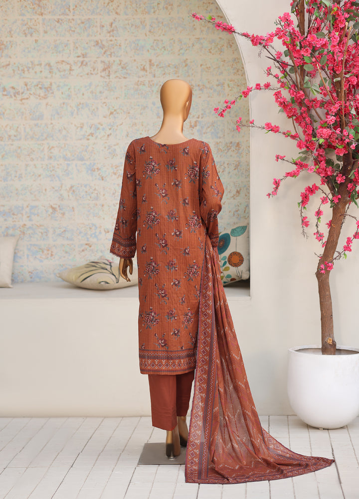 Nayab by HZ Textiles Unstitched Printed Cotton Lawn 3 Piece Suit HZ28UN NPC-08 - Casual Collection