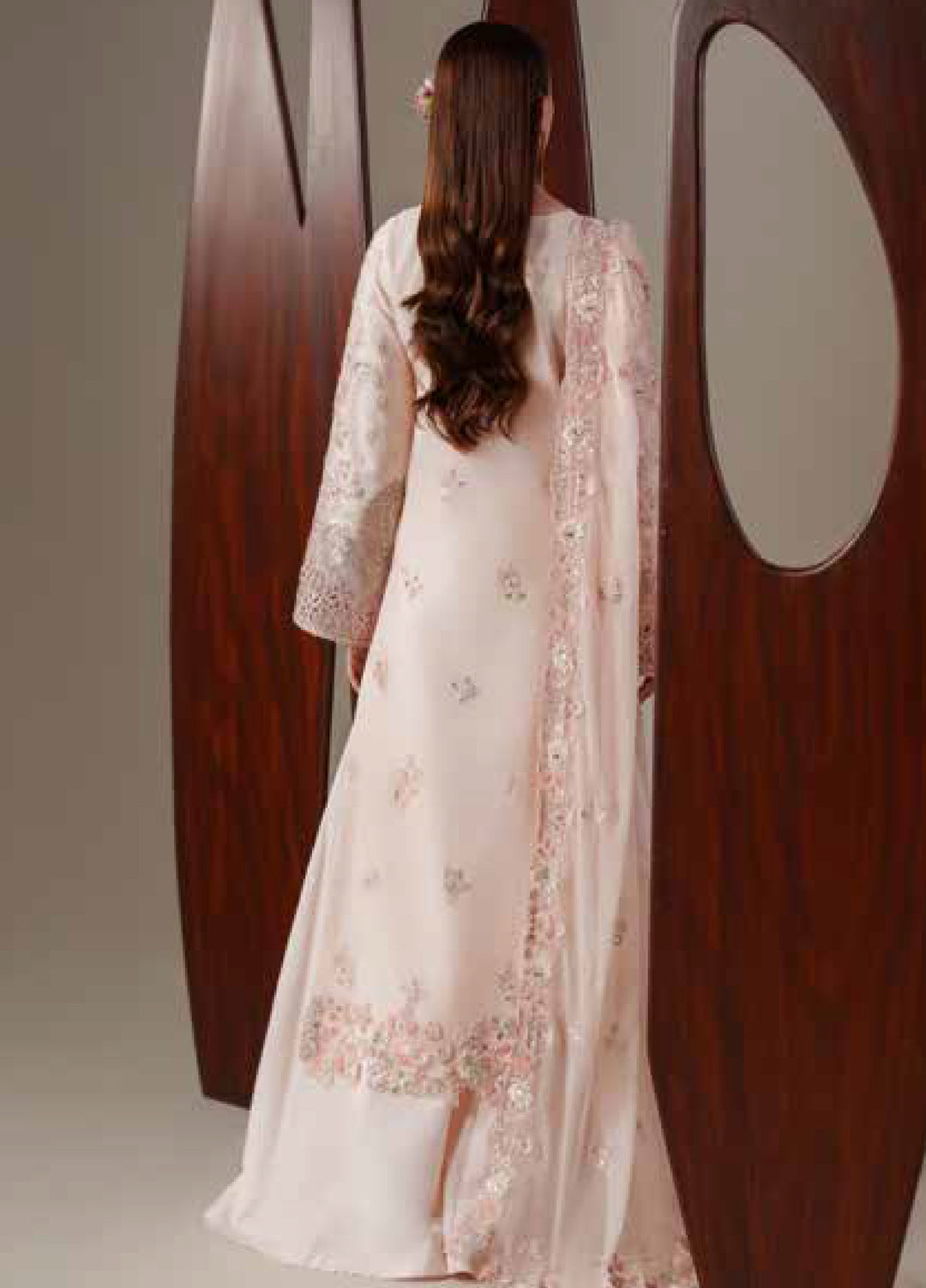 Nouvelle by Emaan Adeel Unstitched Embroidered Chiffon 3 Piece Suit EA26UNC Lumi - Festive Collection