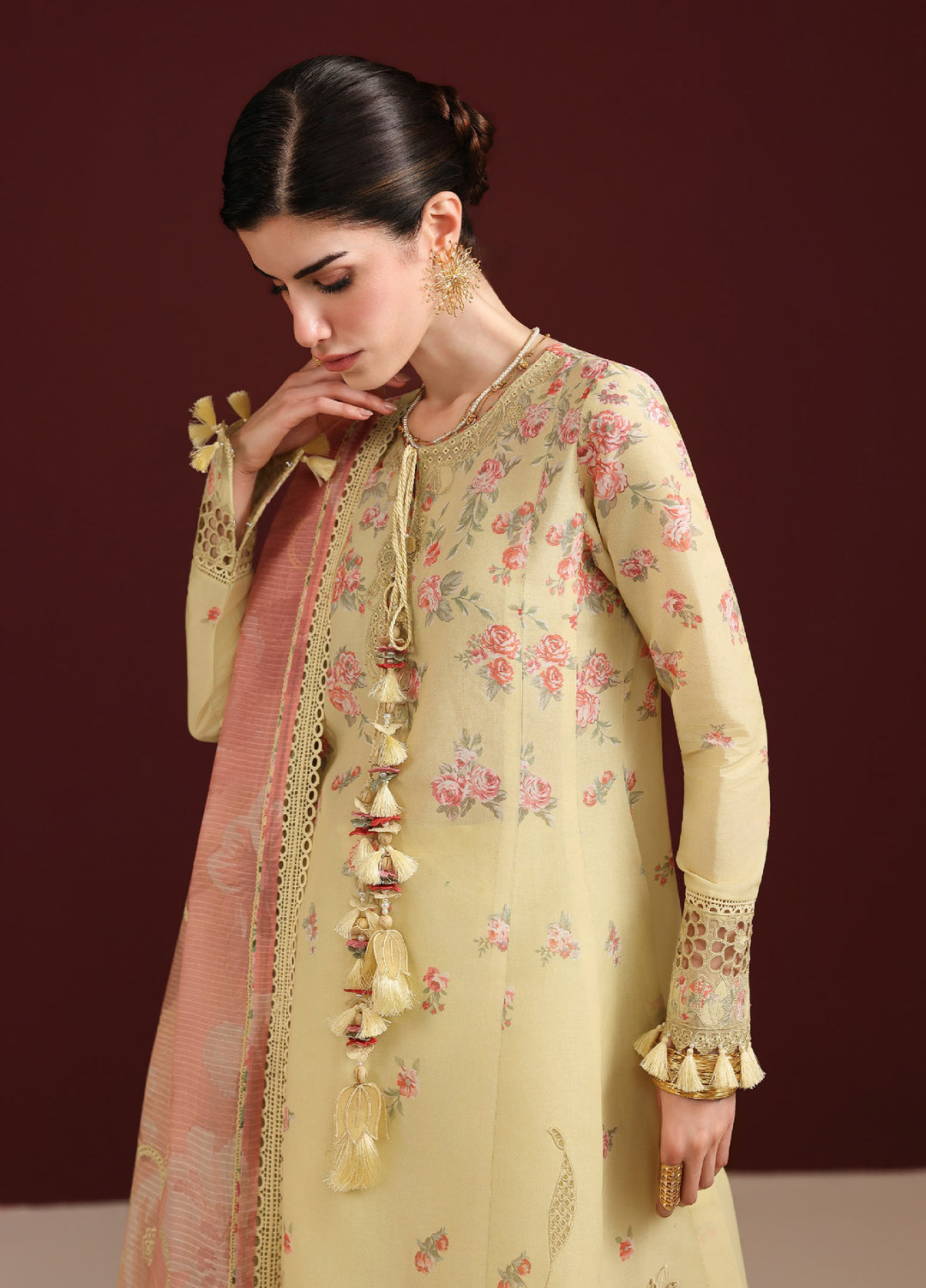 Iris by Jazmin Unstitched Embroidered Lawn 3 Piece Suit JZ26ULI IL26-D07 - Eid Collection