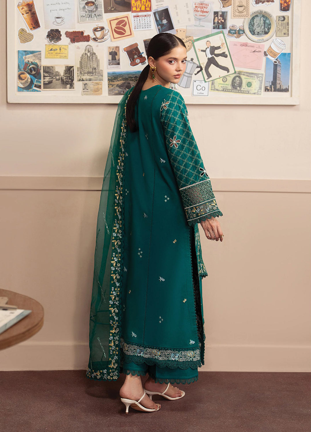 Brewed by Ayzel Unstitched Embroidered Lawn 3 Piece Suit AAF26UBL Roast ZWU-0145-3PO - Festive Collection
