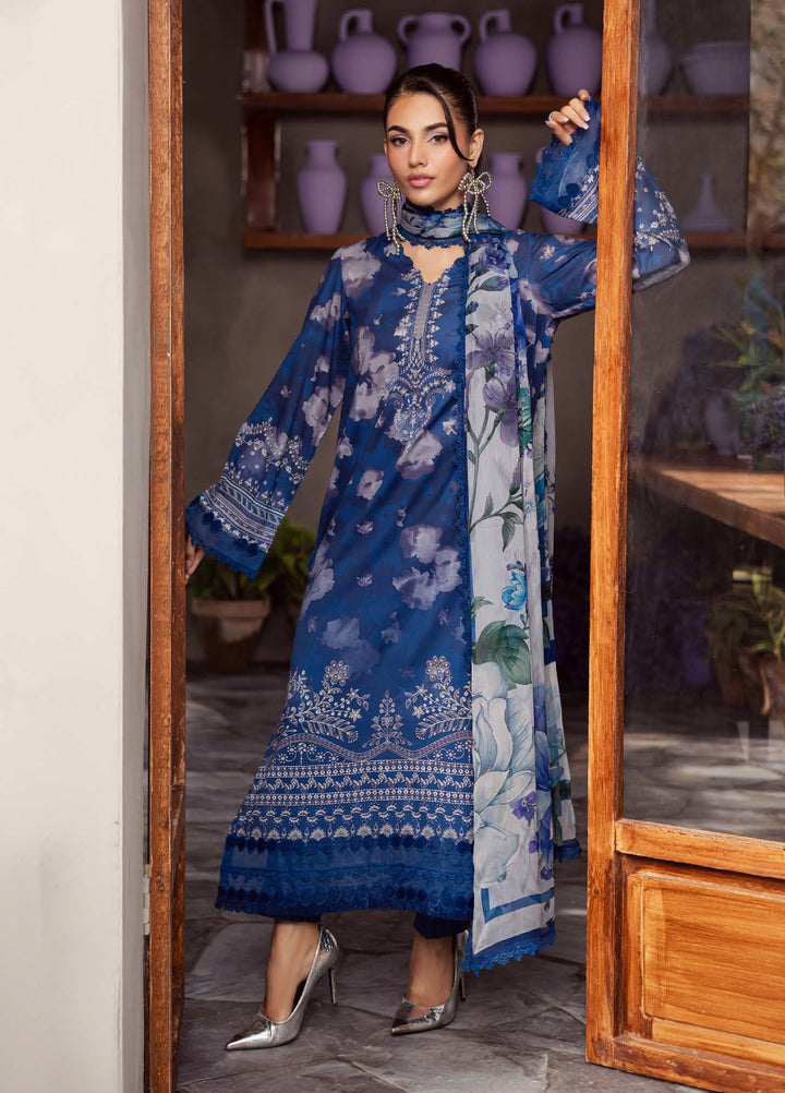 Signature Prints by Nureh Unstitched Printed Lawn 3 Piece Suit NU26USL SP-157 - Summer Collection