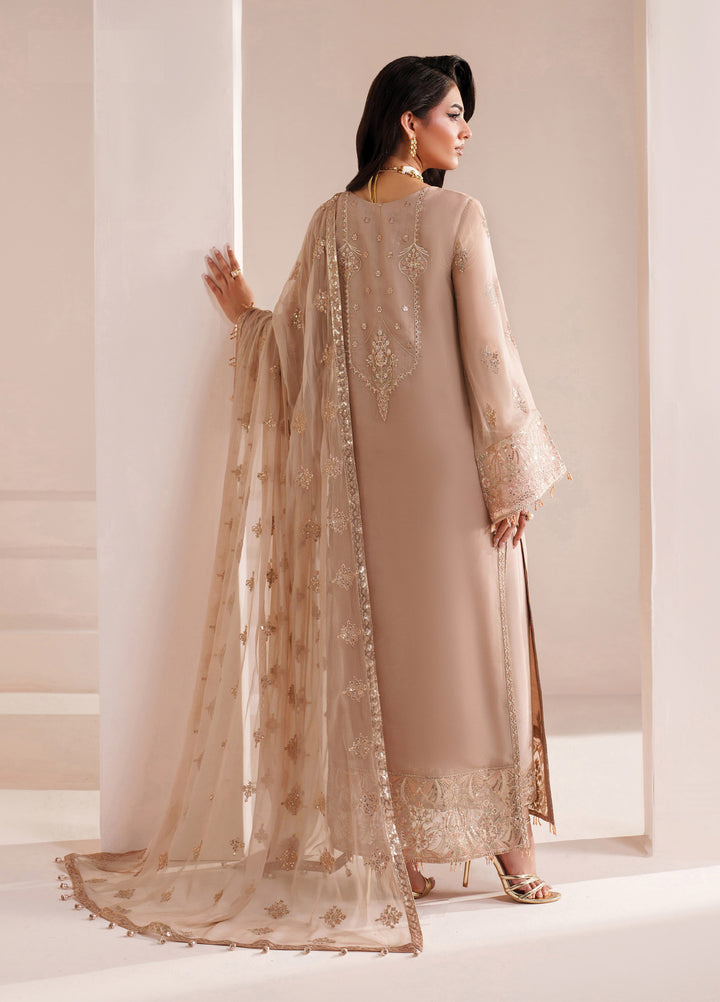 Aymal by Alizeh Fashion Unstitched Embroidered Chiffon 3 Piece Suit AFB26UA D-02 Cove - Festive Collection