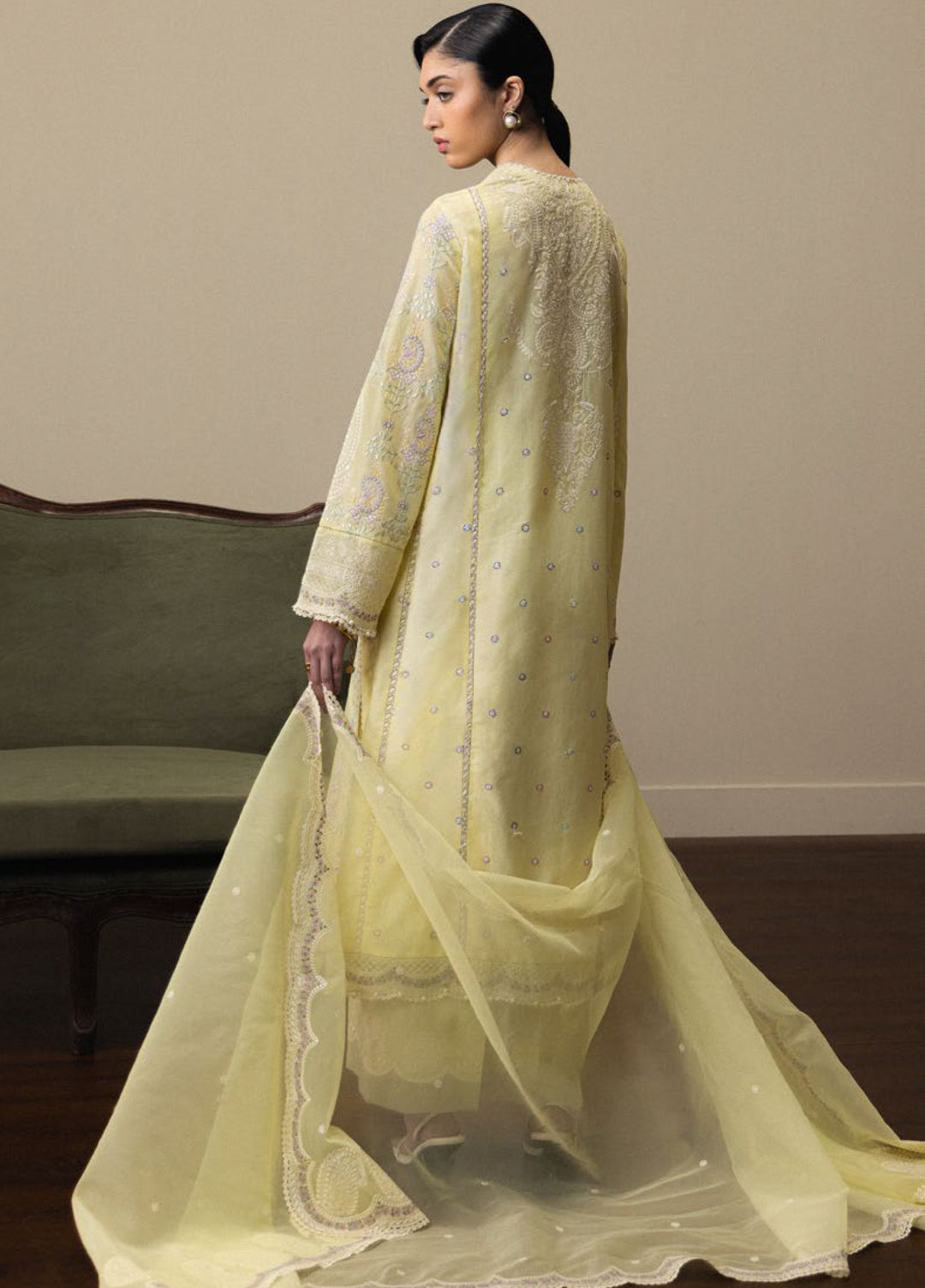 Satori by Zara Shahjahan Unstitched Embroidered Lawn 3 Piece Suit ZS26USL D-3 HINATA - Summer Collection