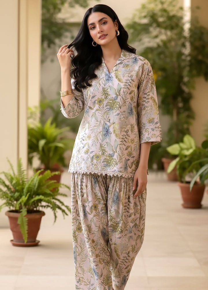 Lakhany Women Co Ord Pret Printed Cambric 2 Piece LG-RK-0058 - Winter Collection