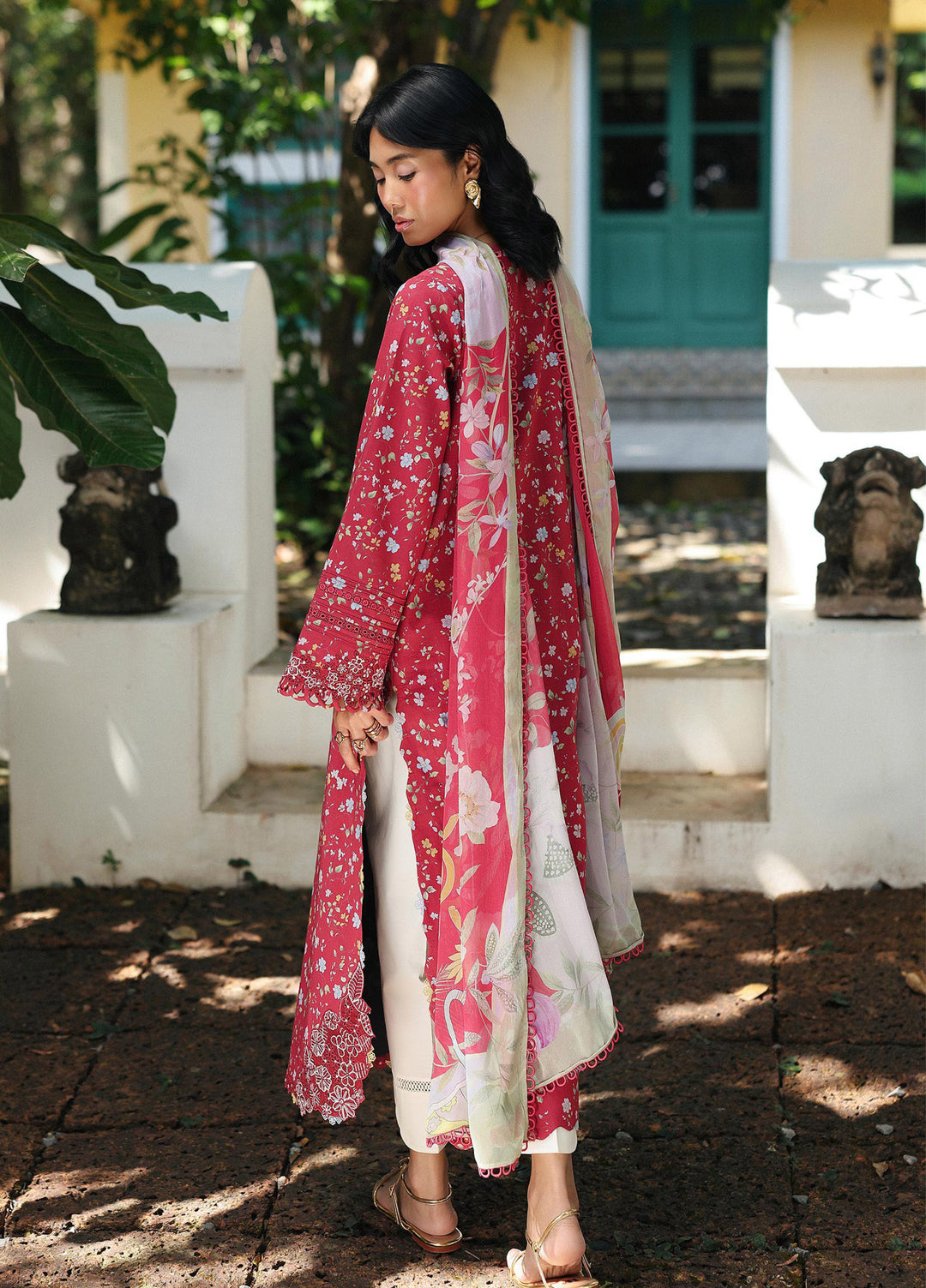 Q Prints by Qalamkar Unstitched Lawn Printed 3 Piece Suit QLK26QP Lena - Summer Collection