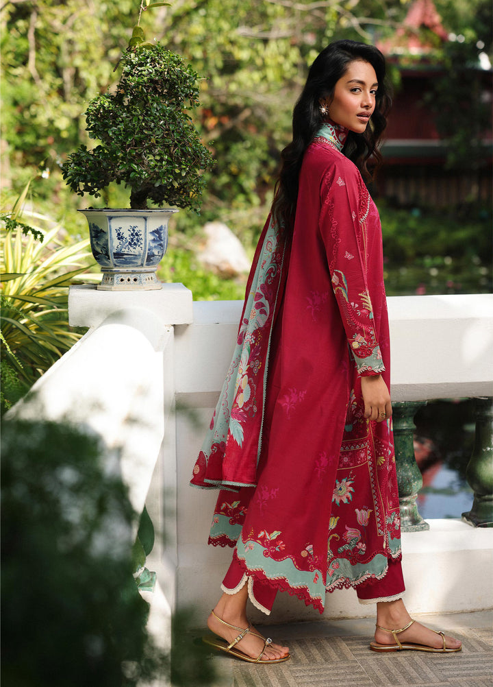 Q Prints by Qalamkar Unstitched Lawn Printed 3 Piece Suit QLK26QP Brie - Summer Collection