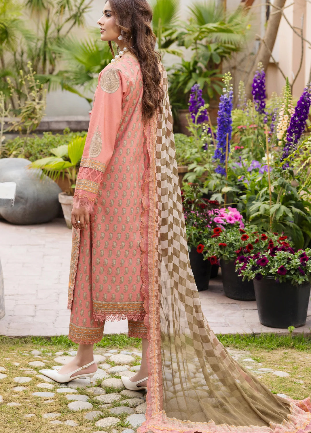 Andaaz by Charizma Unstitched Embroidered Lawn 3 Piece Suit CHR26UAL CAD6-07 - Summer Collection