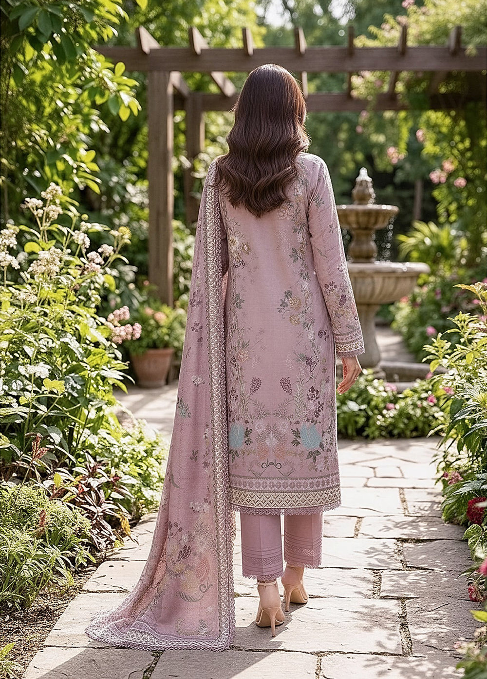 Zync by Florent Unstitched Printed Lawn 3 Piece Suit FL26UZPL FZ-02 - Summer Collection