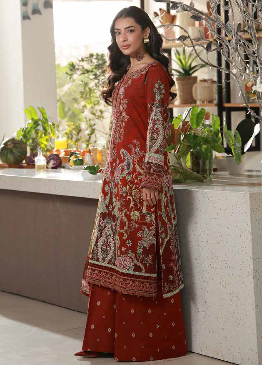 Delia by Gulaal Unstitched Embroidered Lawn 3 Piece Suit GL26UD D-9 Siaa - Summer Collection
