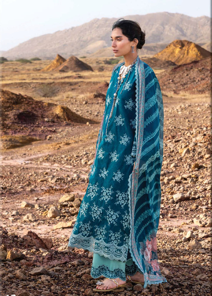 Zainab Chottani Unstitched Embroidered Luxury Lawn 3 Piece Suit ZC26ULZ D-12 NISSA - Summer Collection