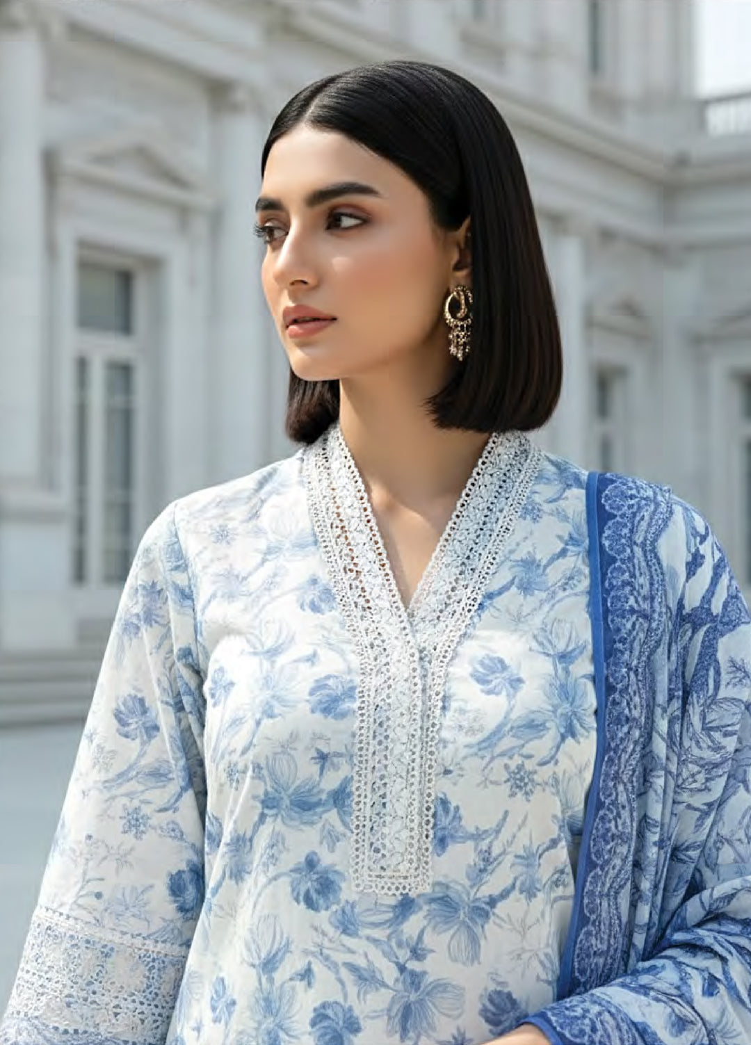 Komal Lawn by Lakhany Unstitched Embroidered Lawn 3 Piece Suit LSM26UK LG-MM-0922 - Summer Collection