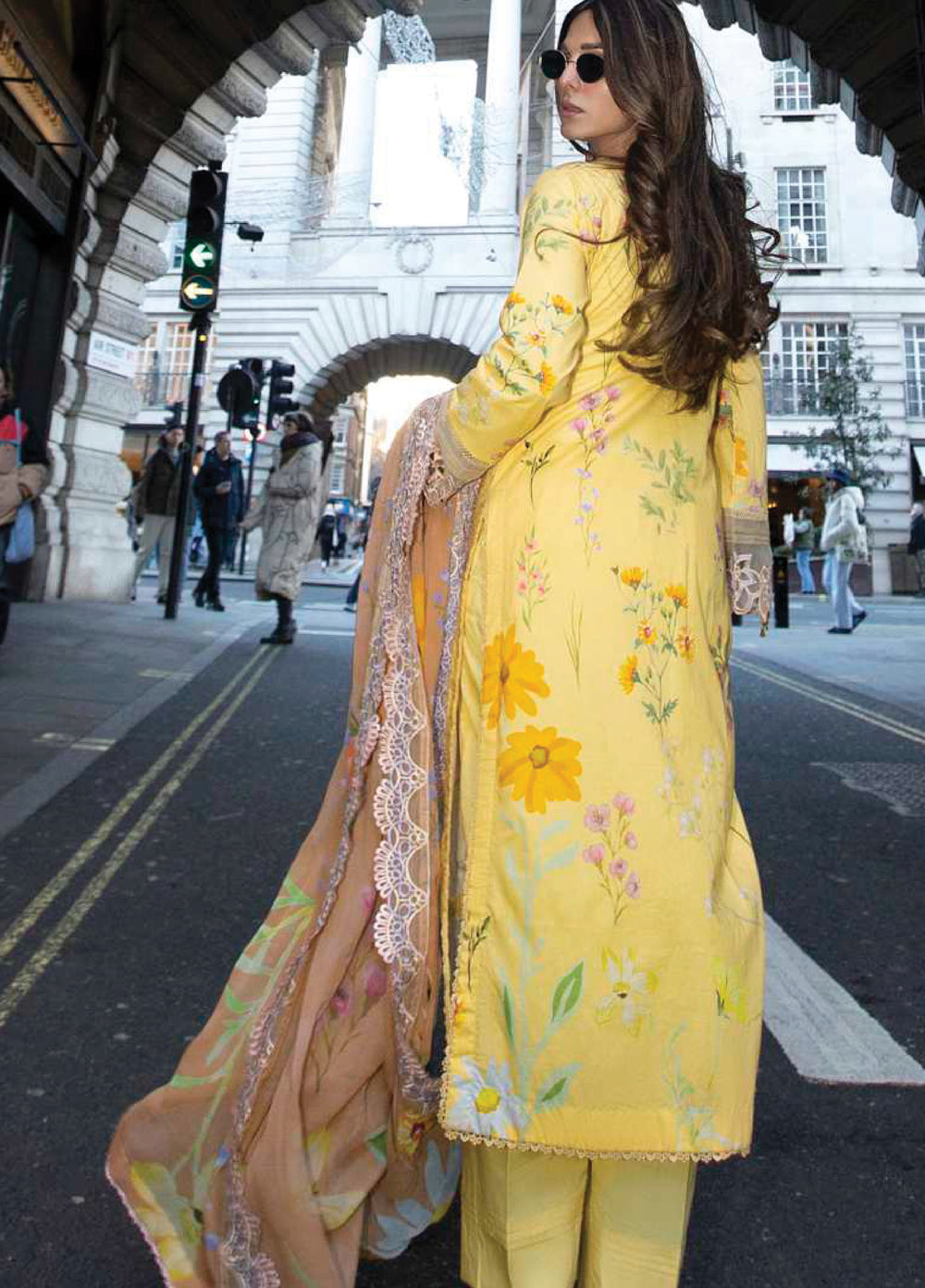 Sunshine Bloom by Al Zohaib Unstitched Embroidered Lawn 3 Piece Suit AZ26USL D7 - Summer Collection