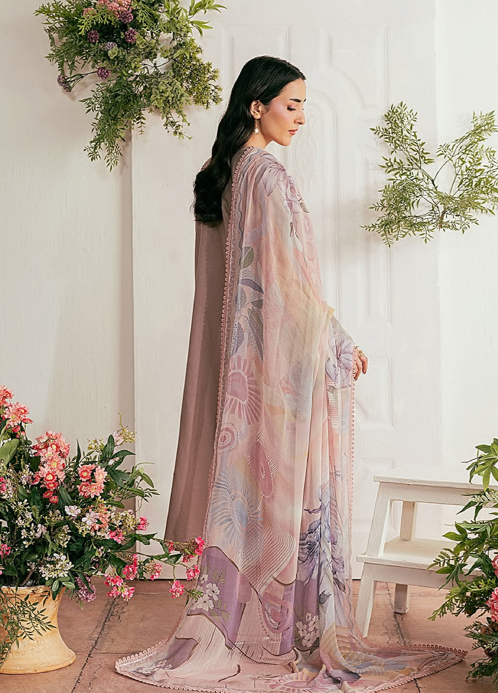 Zync by Florent Unstitched Embroidered Lawn 3 Piece Suit FL26ULZ FZ-8B - Summer Collection