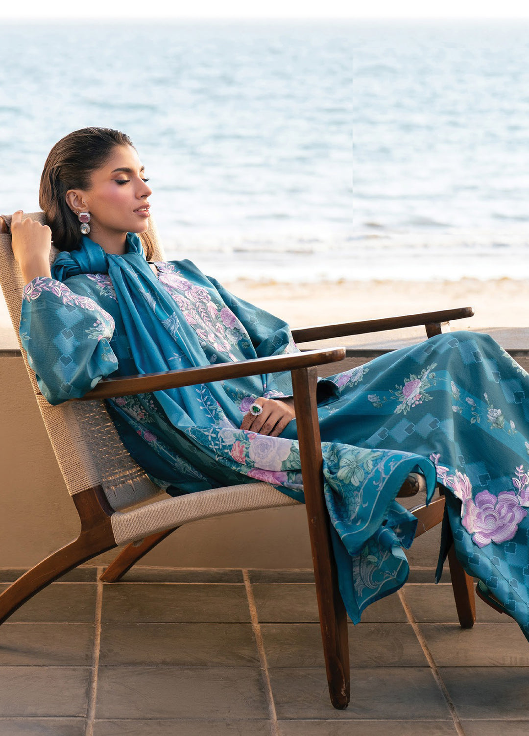 Layana by Xenia Formals Unstitched Embroidered Lawn 3 Piece Suit XE26ULL D-9 Cyrus - Summer Collection