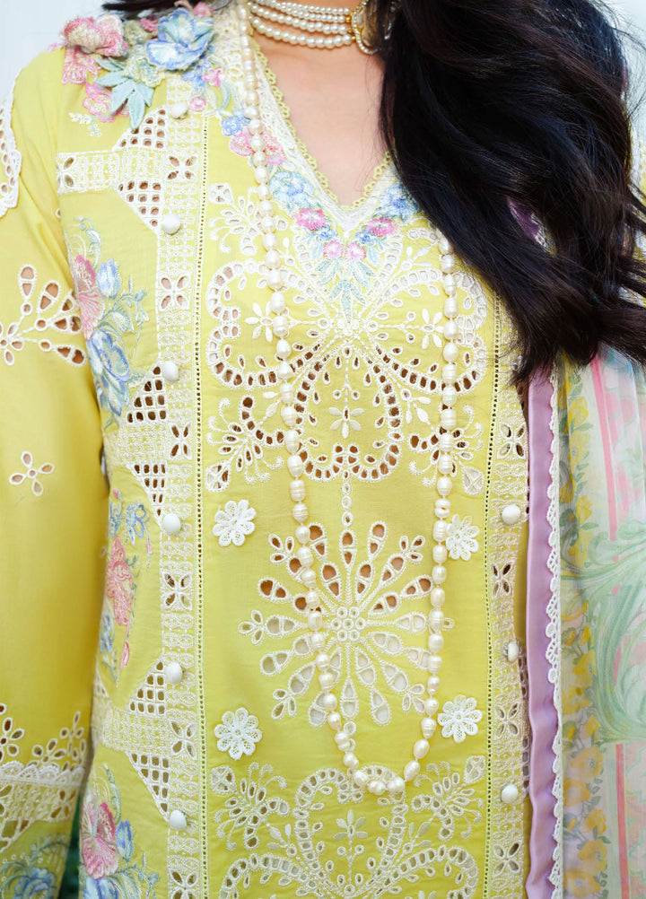AMoi by Mushq Unstitched Embroidered Luxury Lawn 3 Piece Suit MU26AHL D-6 Tender Whisper - Summer Collection