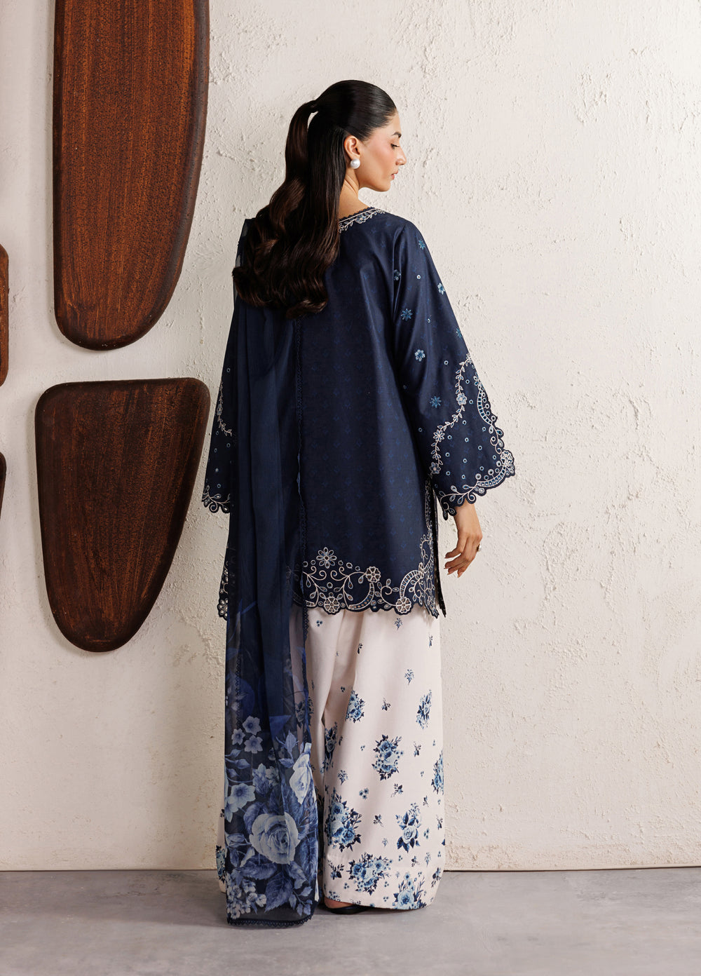 Iznik Unstitched Embroidered Lawn 3 Piece Suit IZ26ULF IBE-02 - Festive Collection
