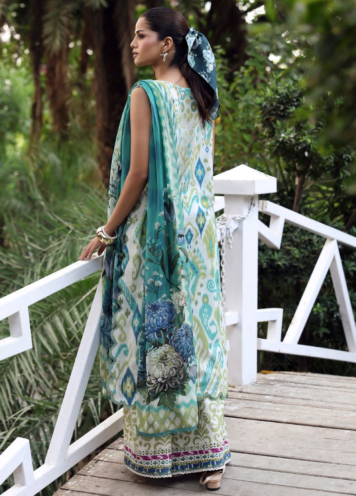 Belladore by Elaf Premium Unstitched Printed Lawn 3 Piece Suit EL26ULB June EPA-2B - Summer Collection