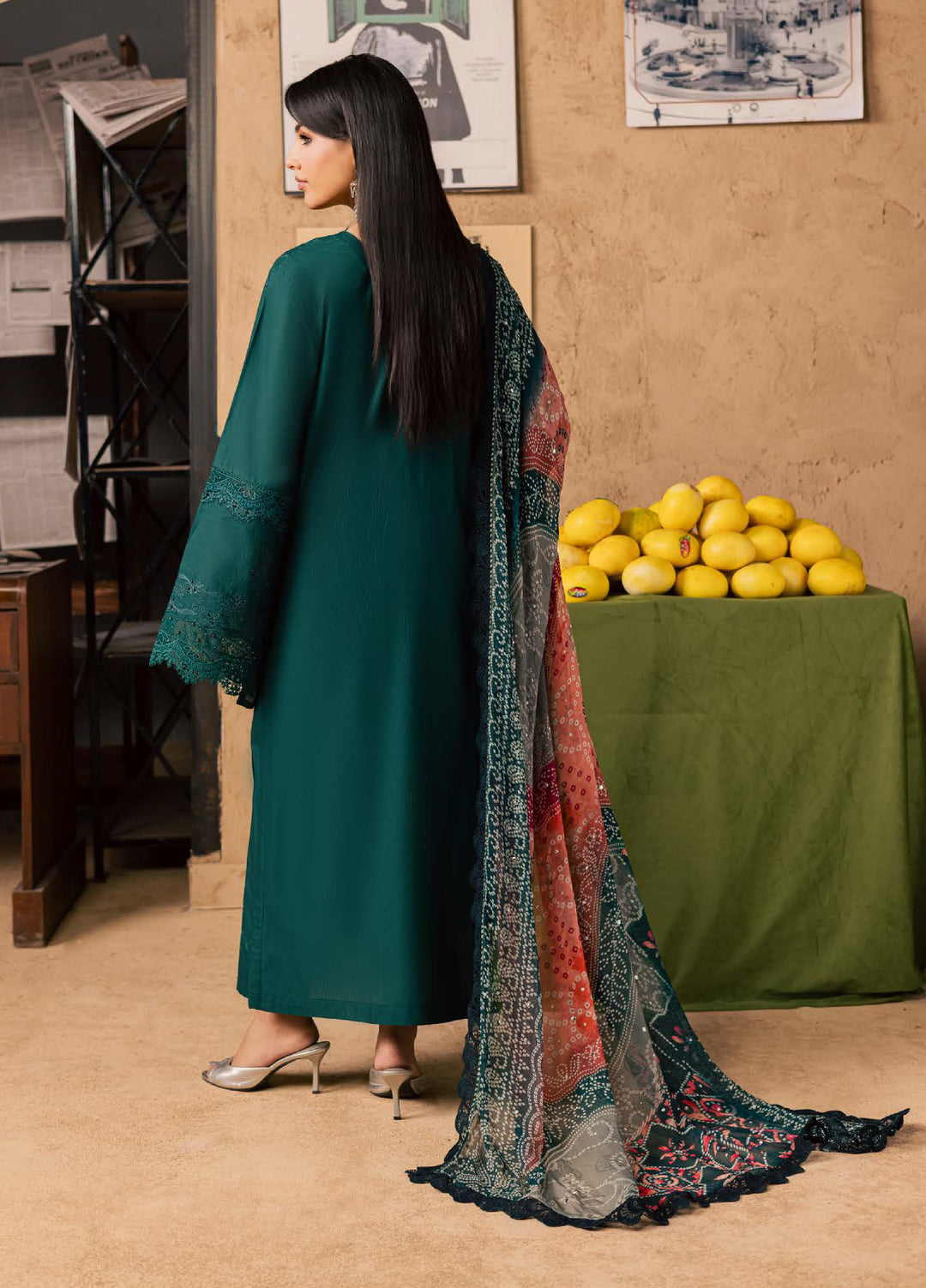 Bazar by Nureh Unstitched Embroidered Chikankari Lawn 3 Piece Suit NU26UBL NE-244 - Festive Collection