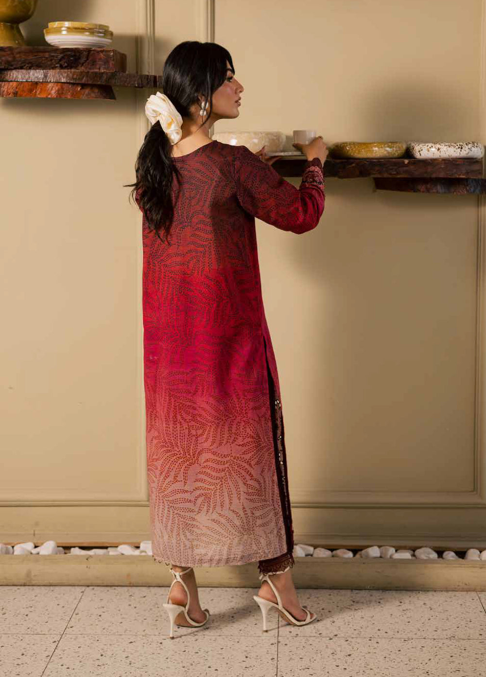 Ballerina by Nureh Unstitched Printed Chikankari Lawn 3 Piece Suit NU26UBL NU2-198 - Summer Collection